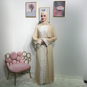 LSM020 Vert À Manches Longues Haute Qualité Femmes Dubaï <span class=keywords><strong>Abaya</strong></span> Robe Musulmane - Product Image 4