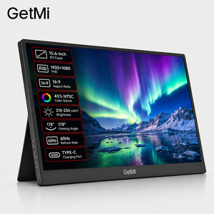 Moniteur portable 15,6 <span class=keywords><strong>pouces</strong></span> FHD 1080P IPS, double port Type-C, <span class=keywords><strong>prix</strong></span> usine, pour ordinateur portable, téléphone, <span class=keywords><strong>Mac</strong></span>, jeux, moniteur externe professionnel - Product Image 1