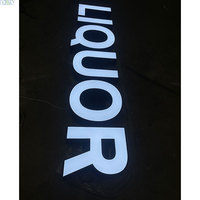 Lettres géantes de 5 pouces de profondeur en acier inoxydable pour enseigne de chaîne de magasin avec chemin de roulement arrière