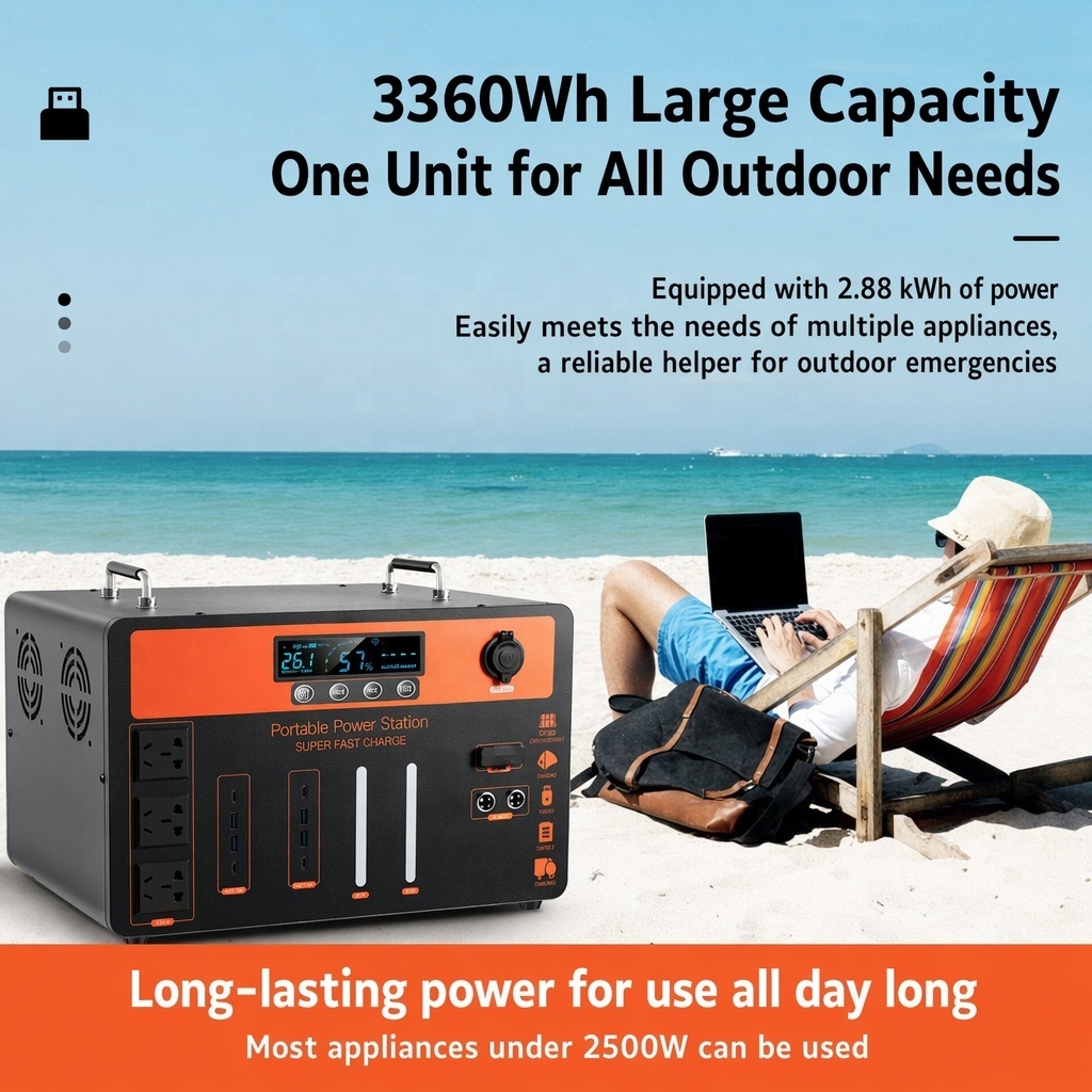 Custom Portable Power Station 1000w 1500w High-power Emergency Power Supply Bank Stations with Inverter Lifepo4 Lithium Battery · image 5