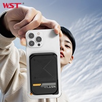 WST Hand Rope Teléfono móvil Powerbank Entrada de CA PD 20W Carga rápida Inalámbrico Magnético 10000mAh Power Bank con cable