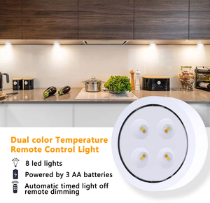 Lámpara LED con Control Remoto y Pilas AAA, con Luz Blanca Cálida/Fría para Dormitorio, Gabinete, Cocina y Uso Nocturno en Festivales - Product Image 6