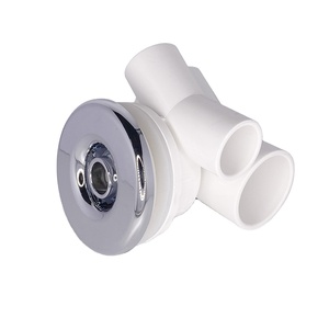 Nuovo Global H01-S4 vendita calda 90mm lucidato SS copertura mezzo pollice 1 pollice raccordo per tubi in PVC <span class=keywords><strong>vasca</strong></span> idromassaggio jet Whirlpool accessori - Product Image 1