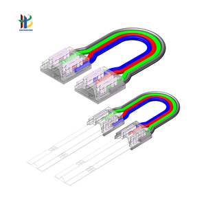 Conector de tira de LED RGB de 4 pines de conexión rápida sin espacios y bajo voltaje 10mm tira de LED de exposición 4A 24V conector - Product Image 1