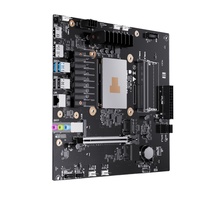 Placa Base MINISFORUM BD795M M-ATX para Juegos y NAS, AMD Ryzen 9 7945HX 16C/32T, 2*DDR5, 2*NVMe, 2*SATA3.0, PCIe4.0 X16, 2.5GLAN, Mini PC