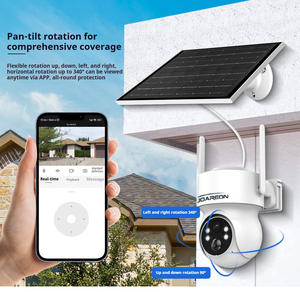 Cámara de Seguridad Inalámbrica para Exteriores JOAREON ICSee de 3MP con Energía Solar, WiFi, CCTV, Visión Nocturna HD y Detección de Movimiento - Product Image 3