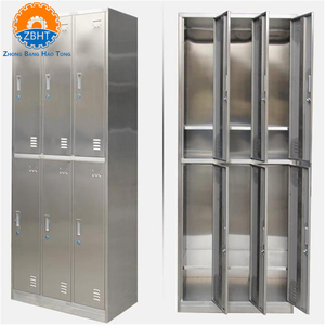 Armoire de rangement commerciale en acier inoxydable pour vêtements de protection, équipement pour abattoirs, usines, laboratoires, écoles et vestiaires - Product Image 1