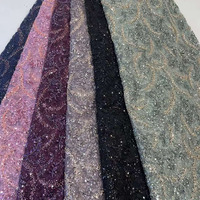 2023 haute qualité français 3D broderie Tulle dentelle tissu pour robe de soirée de mariage