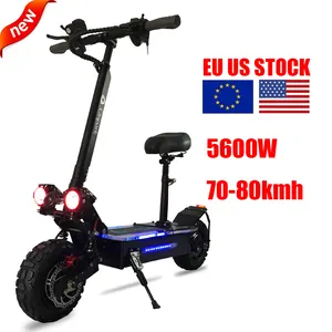 2021 3200w off road ab el güçlü de 5600w yetişkin ücretsiz kargo 50mph elektrikli scooter