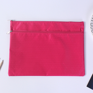 Dubbellaags <span class=keywords><strong>A4</strong></span> Waterdichte Ritssluiting Bestand Tas Voetbal Patroon Kantoor Document Tassen Studenten Categorie Tas Plastic Map - Product Image 5