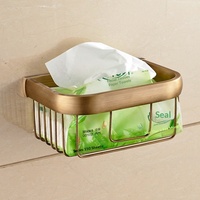 Ensemble d'accessoires de salle de bain antique européen de haute qualité, tout en cuivre massif, comprenant un porte-serviettes, un crochet et un porte-papier toilette