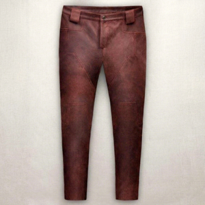 Pantalones de Motociclista para Hombre, Cintura Media, Corte Recto, Lona Resistente, Secado Rápido, Frente Plano con Bolsillos, Cierre de Botones, Estilo Invernal - Product Image 1