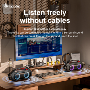 Xdobo <span class=keywords><strong>Vibe</strong></span> Cộng Với Xách Tay Màu Xanh Răng Loa 80W Công Suất Cao Bass Âm Thanh Thanh Cho Nhà Và Ngoài Trời Sử Dụng - Product Image 5