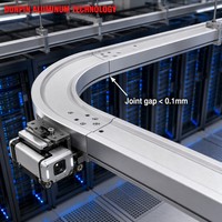 Profils d'extrusion en aluminium anodisé sur mesure de la série 6000 pour la logistique d'entrepôts intelligents avec service de découpe et de pliage