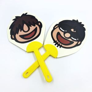Éventail rond à main personnalisé avec votre logo et photo - Product Image 1