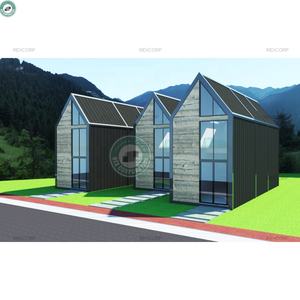 Preciosa Cabaña Rústica Contemporánea en Forma de A en Noruega, Prefabricada, Moderna, con Techo en Forma de A, Pequeño Chalet, Pequeña Casa Tipo Loft - Product Image 1