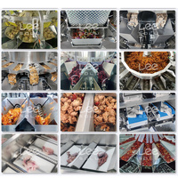 Machine d'emballage de frites surgelées Snack aliments Pesage Remplissage Machine de scellage Machine d'emballage de crevettes et de fruits de mer
