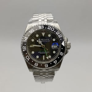 Montres mécaniques pour hommes, design élégant, prix d'usine, logo personnalisé, acier inoxydable, NH34 GMT, montre de plongée - Product Image 4