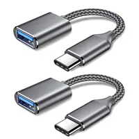 Adaptor USB C YIWANDA USB-C Ke USB 3.0 Kabel OTG Wanita untuk MacBook Pro 2018/2017,MacBook Air 2018 dan Perangkat Tipe C Lainnya