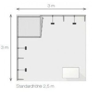 h-line Stand 3x3 m Stand d'angolo - Product Image 4
