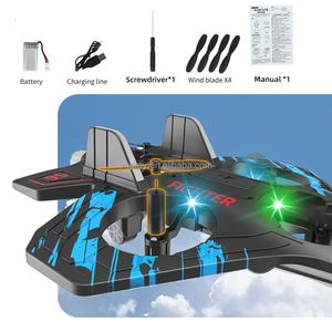 2.4G Máy Bay Máy Bay Mô Hình Đài Phát Thanh Điều Khiển Tàu Không Người Lái Đóng Thế Bay Máy Bay Epp RC Bọt Máy Bay Chiến Đấu Máy Bay Phản Lực Máy Bay Cho Trẻ Em Đồ Chơi - Product Image 5