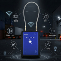 Serrure GPS de sécurité pour marchandises sans clé 4G IoT avec RFID, BLE et intégration API Cloud