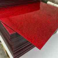 Feuille acrylique scintillante de 3mm 1/8 ", découpée sur mesure pour l'artisanat, la décoration, l'affichage et le design de mode.