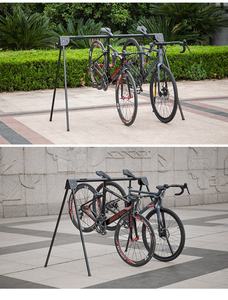 Porte-vélos vertical pliable pour 3 vélos-Support de sol peu encombrant, rangement au sol intérieur - Product Image 5