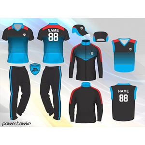 Camisetas elásticas de equipo de críquet para hombre personalizadas con cuello disponible a precio razonable - Product Image 1