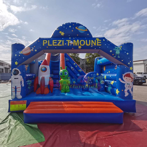 Structure gonflable de qualité professionnelle pour fêtes en plein air, château gonflable disco avec toboggan - Product Image 6