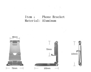 Có thể điều chỉnh linh hoạt hợp kim nhôm & Silicone điện thoại chống thấm nước đứng Tablet hiển thị khung giá cho văn phòng hoặc nhà bàn - Product Image 4