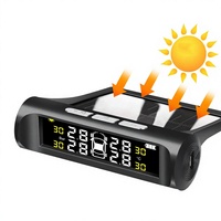 Sensor TPMS Universal 433MHz Solar Wireless TPMS Eksternal Sistem Pemantau Tekanan Ban Akurasi Tinggi untuk Mobil SUV Truk