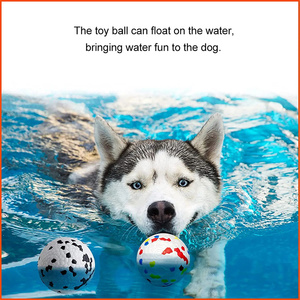 Agressivo Chewers Indestrutível Bouncy Flutuador na Água Bouncy Durável Logotipo Personalizado Eco-friendly Puppy Pet Brinquedos ETPU Dog Balls
