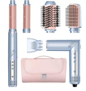 1400W 5 in1 Negative ionische Luft Luftstrom Haar Multi Styler Equl 5-in-1 Haartrockner Bürste Combo Lockens täbe Salon mit Reisetasche - Product Image 2