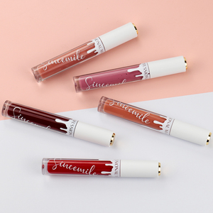 Tubo de diseño de goteo blanco, brillo de labios personalizado al por mayor, Etiqueta Privada, brillo de labios mate, haz <span class=keywords><strong>tu</strong></span> propio lápiz labial líquido - Product Image 2