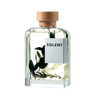 Bouteilles vides en verre transparent de 200 ml pour diffuseur à bâtonnets avec bouchon en caoutchouc - Cadeaux de luxe pour anniversaires et mariages