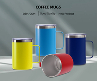 Tasse à café personnalisable en acier inoxydable 12oz 16 oz Tumbler blanc tasse à bière en acier inoxydable à double paroi avec logo