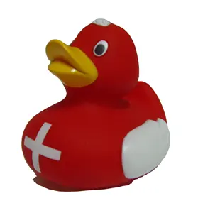 国旗设计橡皮鸭促销礼品鸭玩具收藏鸭