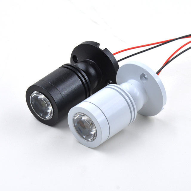 Modern 3W DC 12V 24V 5V LED Mini Spotlight Aluminum Body for Hotel Surface Mounted Ceiling Jewelry Cabinet Display