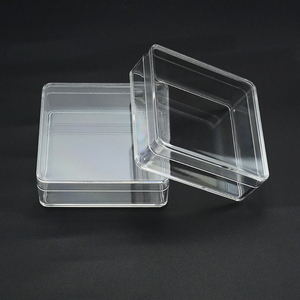 50ml <b>Mini</b> Transparent Food Grade Square <b>Box</b> Plastic With Lid Sealed Specimen And Accessory <b>Storage</b> <b>Box</b> - Product Image 1