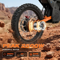 Expédition rapide depuis l'entrepôt américain, moto électrique Surron Dirt Bike Ebike 72V 2000W QS Motor IPX6 420 Chain 130kg Enduro pour adultes