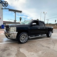 Jantes forgées DW à rayons triglyphs chromées miroir 18 20 22 pouces avec rebord échancré, compatibles avec les camions à plateau commercial Ford F150 Dodge Ram