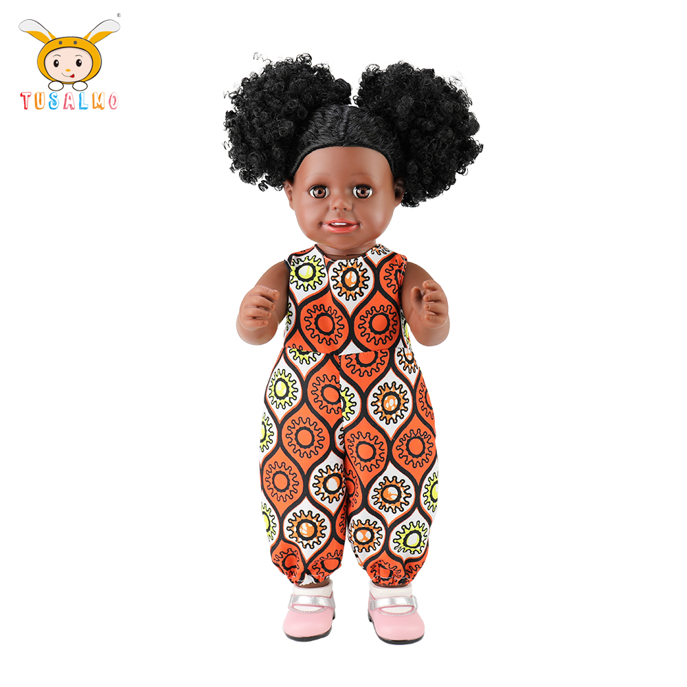 Лидер продаж 2021, модная африканская кукла с черной кожей, оптовая продажа, пластиковая кукла от китайского производителя, силиконовая детская игрушечная кукла