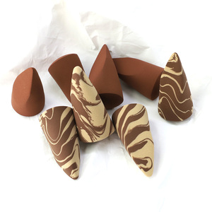 Pinkz Đá Cẩm Thạch Hỗn Hợp Màu Sắc Vẻ Đẹp Trang Điểm Miếng Bọt Biển Nền Tảng Máy Xay Sinh Tố Công Cụ Làm Đẹp Bán Buôn Mỹ Phẩm Trang Điểm Miếng Bọt Biển Ngón Tay - Product Image 5