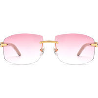 Lunettes de soleil de luxe haut de gamme en coquille d'ormeau naturelle de Shenzhen, monture large en corne de vache, pour hommes et femmes, anti-UV