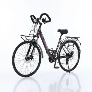26 inch aluminium alloy fiets met schijfremmen, 24/27/30 versnellingen, geschikt voor lange afstanden, vlinderstuur, racefiets - Product Image 3