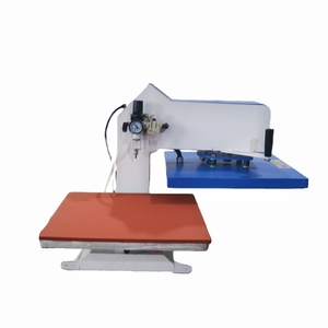 Prensa térmica neumática giratoria de 15x15 pulgadas estilo americano para prendas, camisetas e impresión por transferencia de etiquetas - Product Image 1