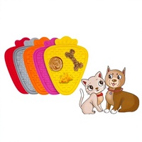 Tapis de léchage en silicone pour chien avec ventouses, tapis d'alimentation lente anti-étouffement pour animaux de compagnie, pour aliments à base de carotte