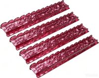 Ensemble de 4 supports de mahjong de luxe en acrylique de haute qualité – Excellent choix de cadeau pour le mahjong américain – Plusieurs tailles disponibles