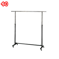 Porte-vêtements portable à double niveau en acier pour salle de bain, cuisine, salon